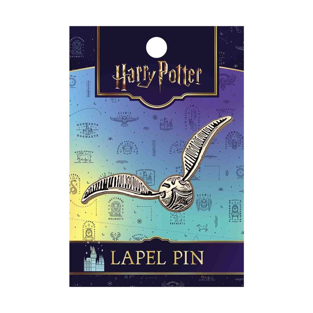 Harry Potter Enamel Pin - Gold Snitch Fantasy Sport Magic Book Apparel Gift NWT
